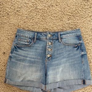 blue jean shorts
